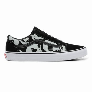 Férfi Vans Alien Ghosts Old Skool Tornacipő VA0914653 Fekete/Fehér